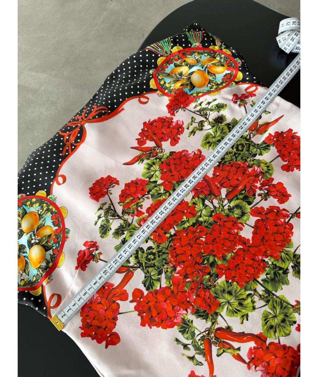 DOLCE&GABBANA Мульти шелковая блузы, фото 5