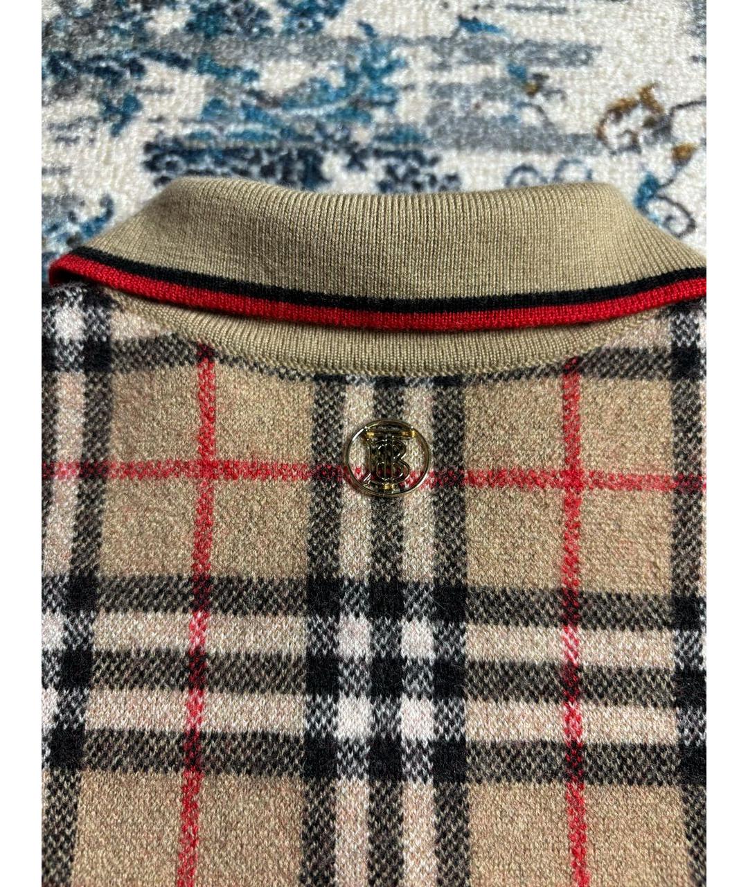 BURBERRY Мульти шерстяная футболка, фото 8