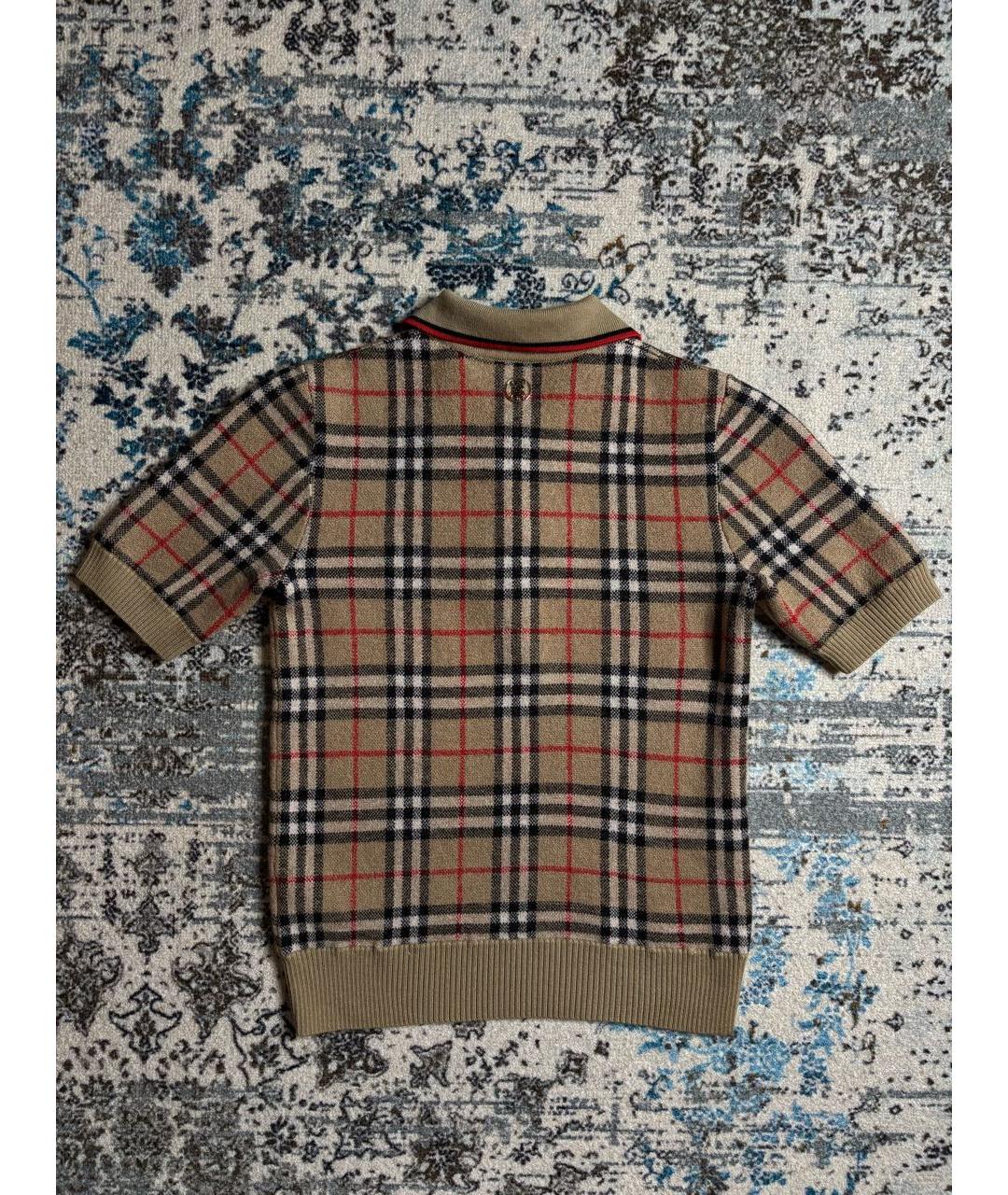 BURBERRY Мульти шерстяная футболка, фото 3
