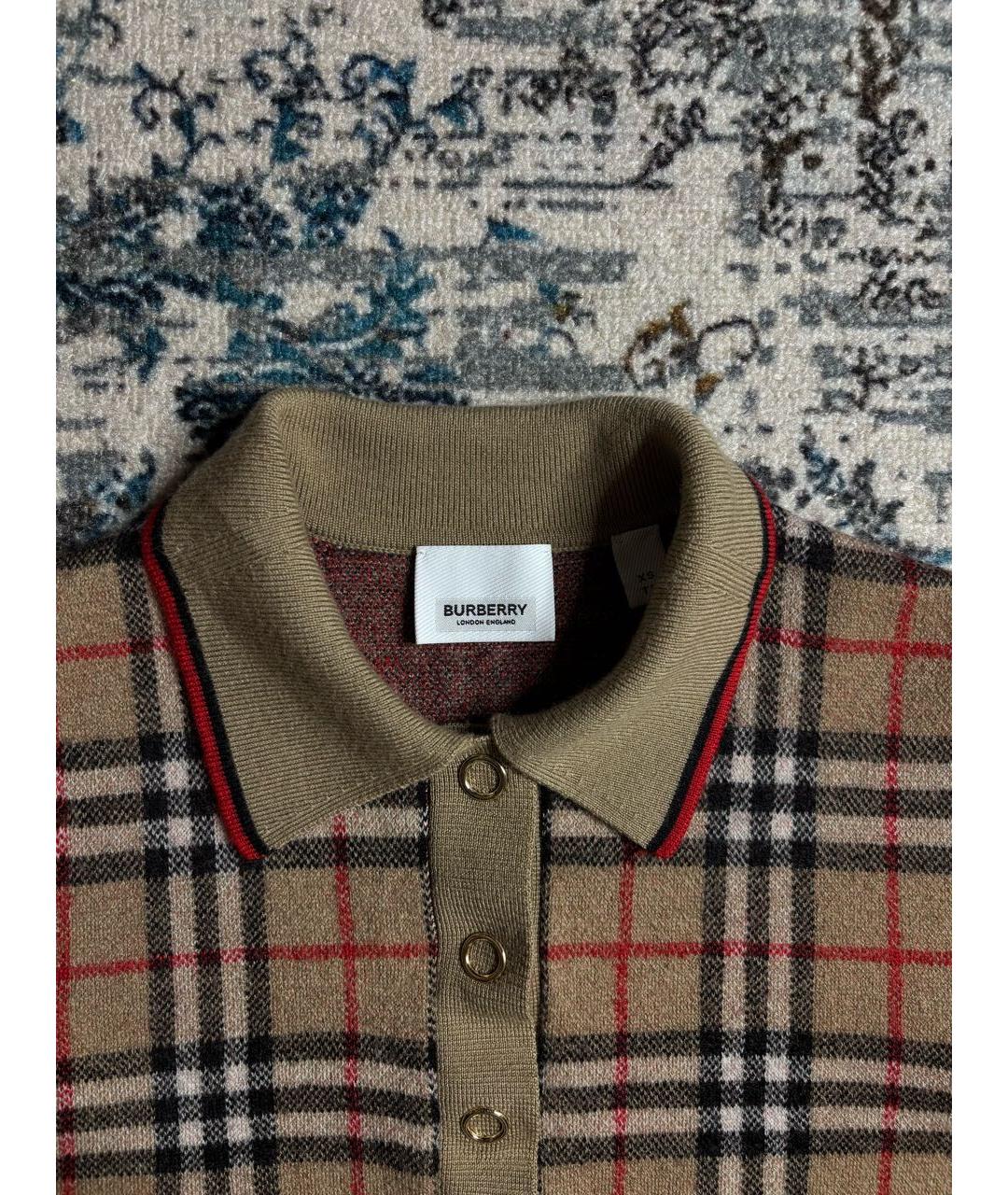 BURBERRY Мульти шерстяная футболка, фото 5