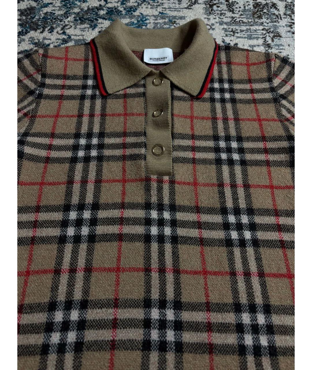 BURBERRY Мульти шерстяная футболка, фото 4