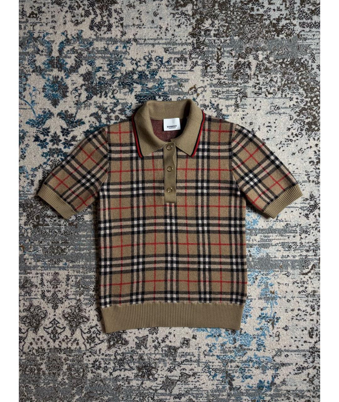BURBERRY Мульти шерстяная футболка, фото 2