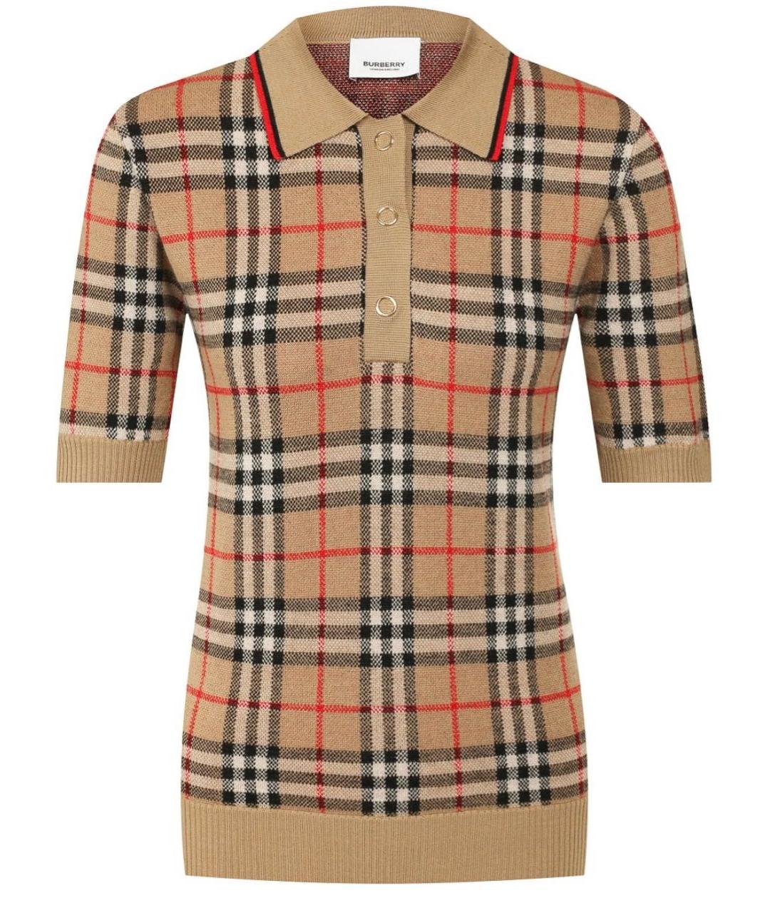 BURBERRY Мульти шерстяная футболка, фото 1