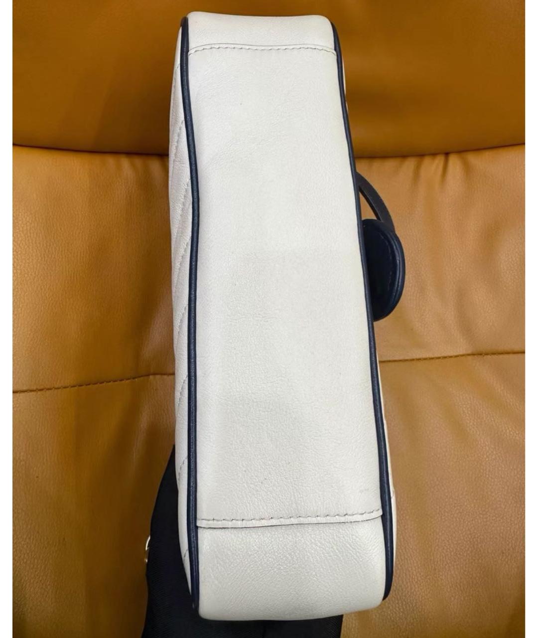 GUCCI Белая кожаная сумка через плечо, фото 6