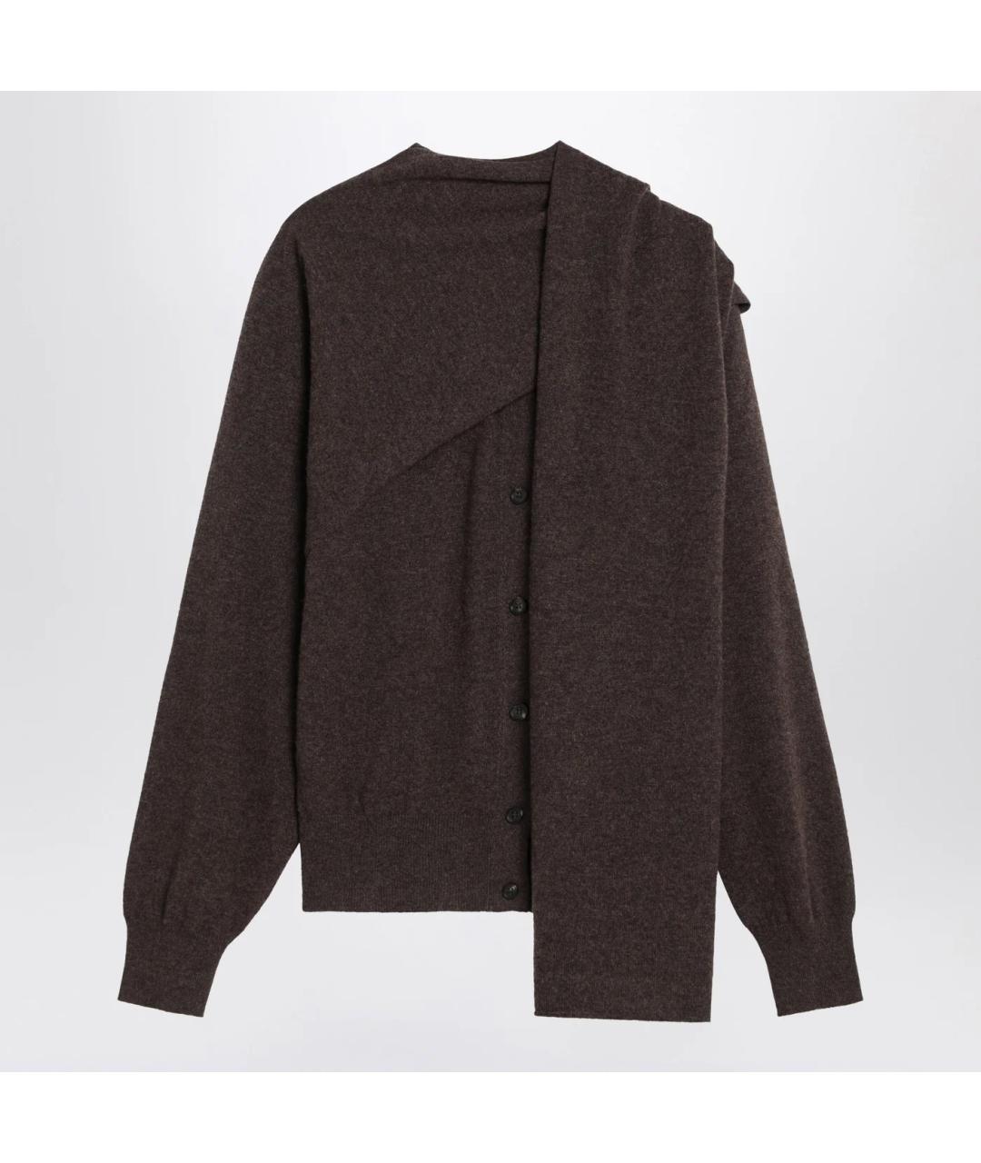 FERRAGAMO Коричневый кашемировый кардиган, фото 3