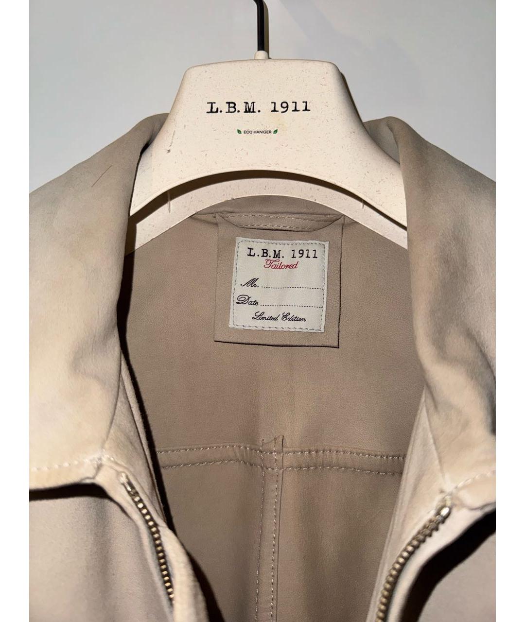 L.B.M. 1911 Бежевая замшевая куртка, фото 3