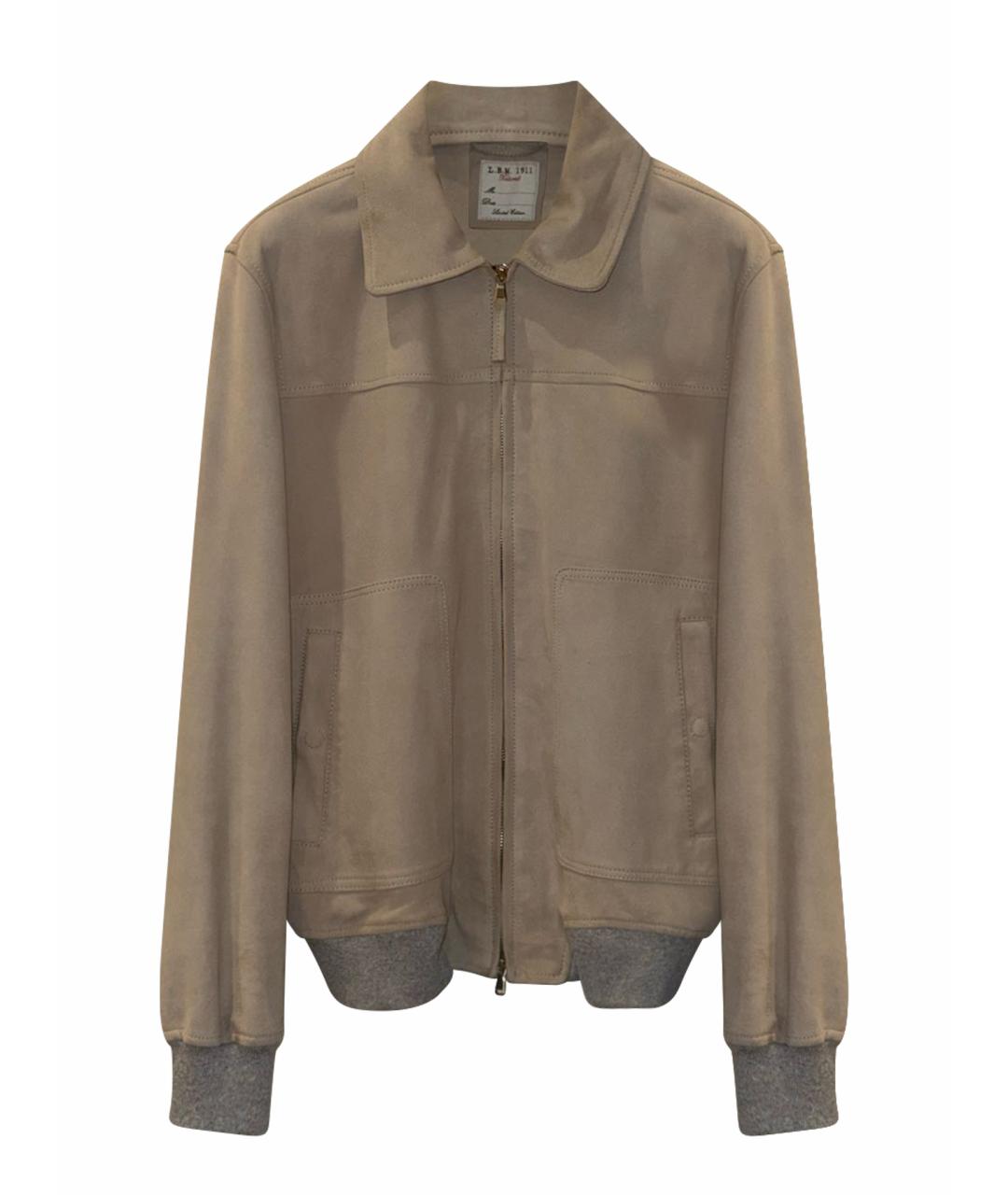 L.B.M. 1911 Бежевая замшевая куртка, фото 1