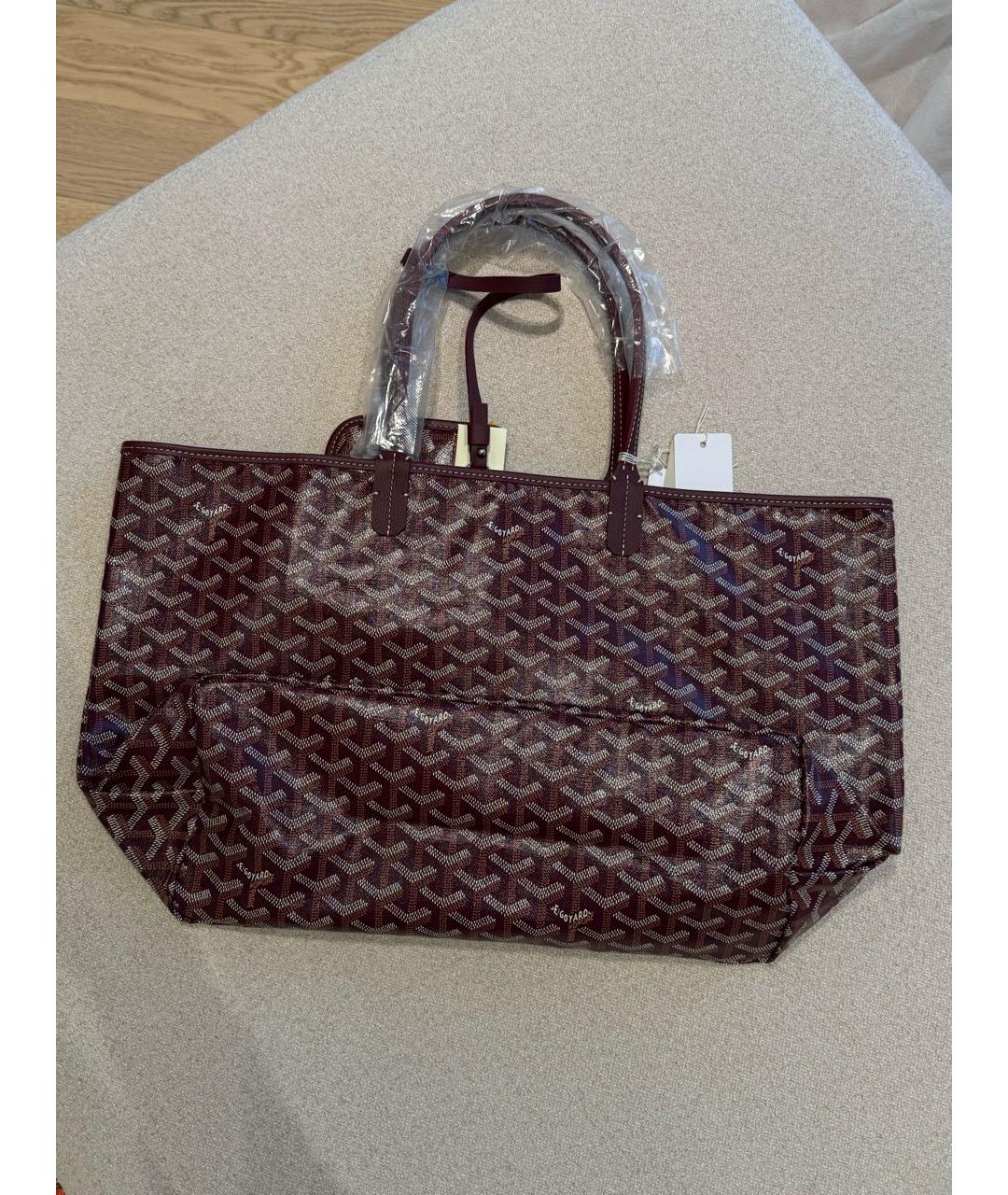 GOYARD Бордовая сумка тоут, фото 3