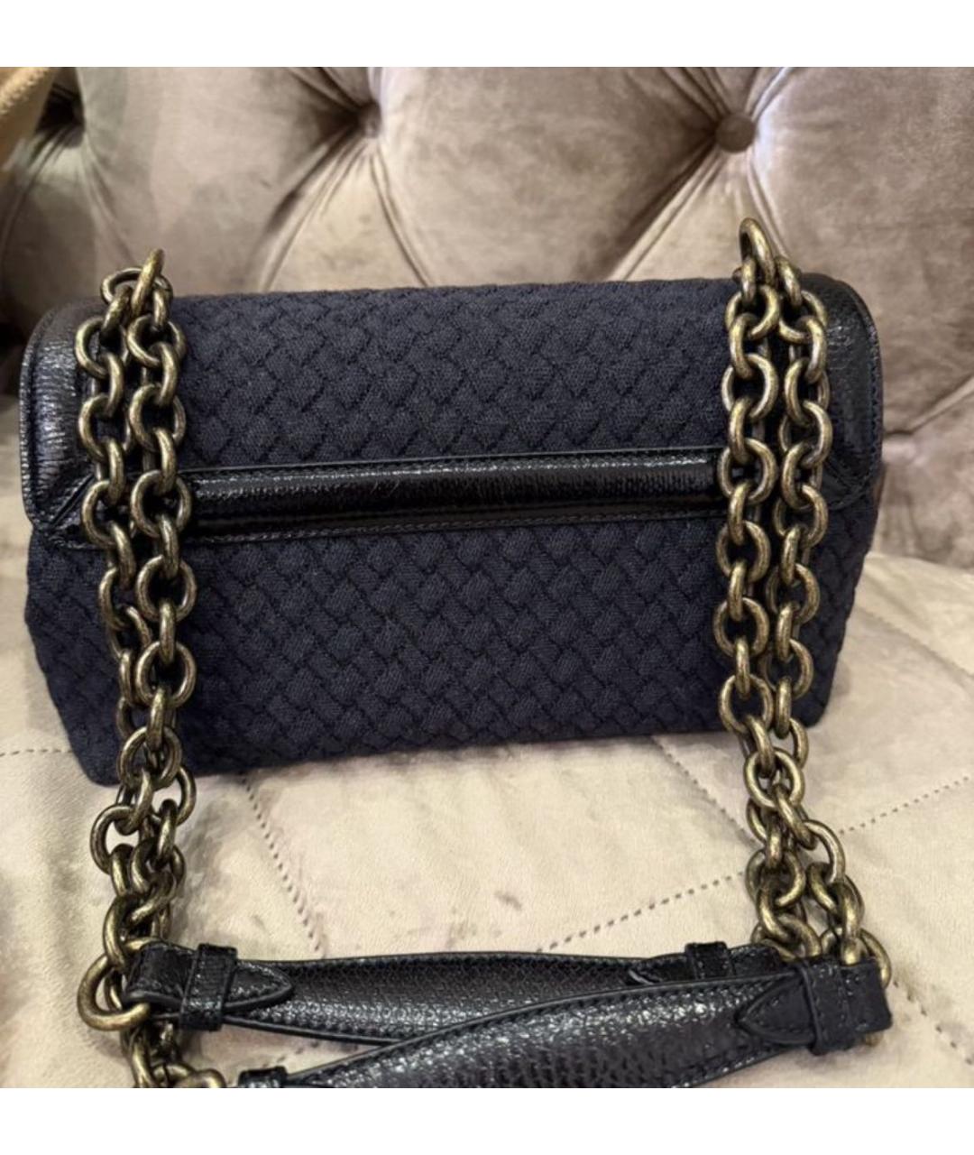 BOTTEGA VENETA Темно-синяя сумка через плечо, фото 6