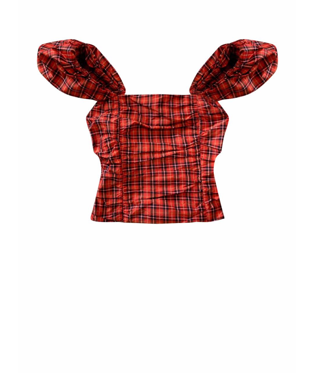 MSGM Красный полиэстеровый корсет, фото 1