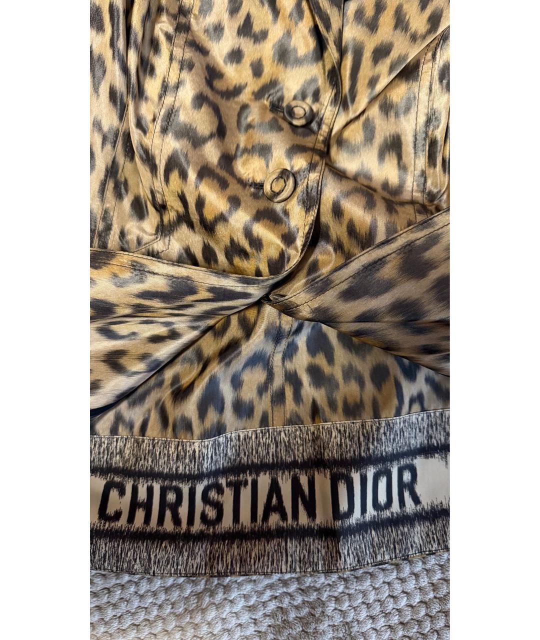 CHRISTIAN DIOR Коричневый шерстяной жакет/пиджак, фото 4