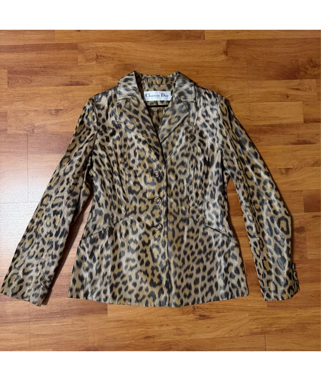 CHRISTIAN DIOR Коричневый шерстяной жакет/пиджак, фото 8