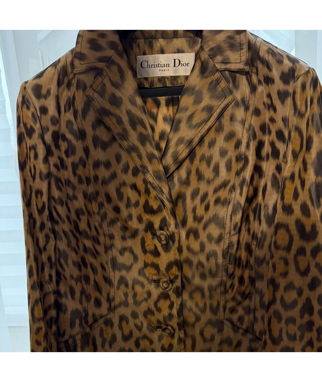 CHRISTIAN DIOR Коричневый шерстяной жакет/пиджак, фото 6