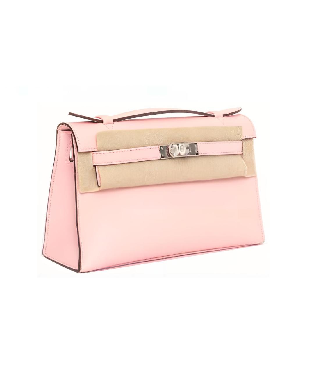 HERMES Розовая сумка через плечо, фото 2