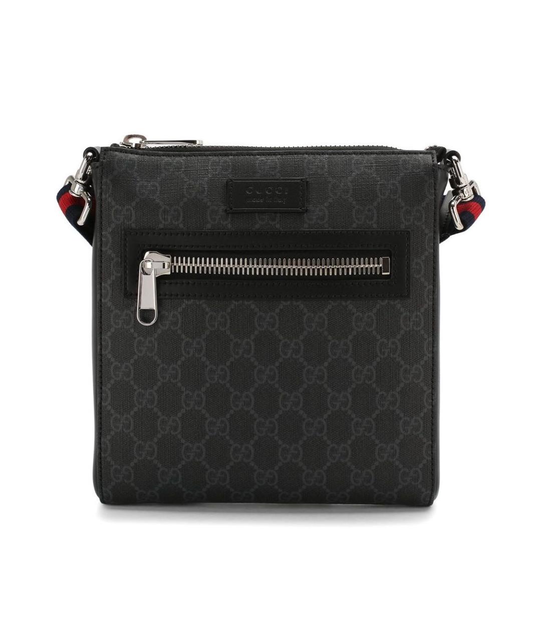 GUCCI Антрацитовая сумка на плечо, фото 6