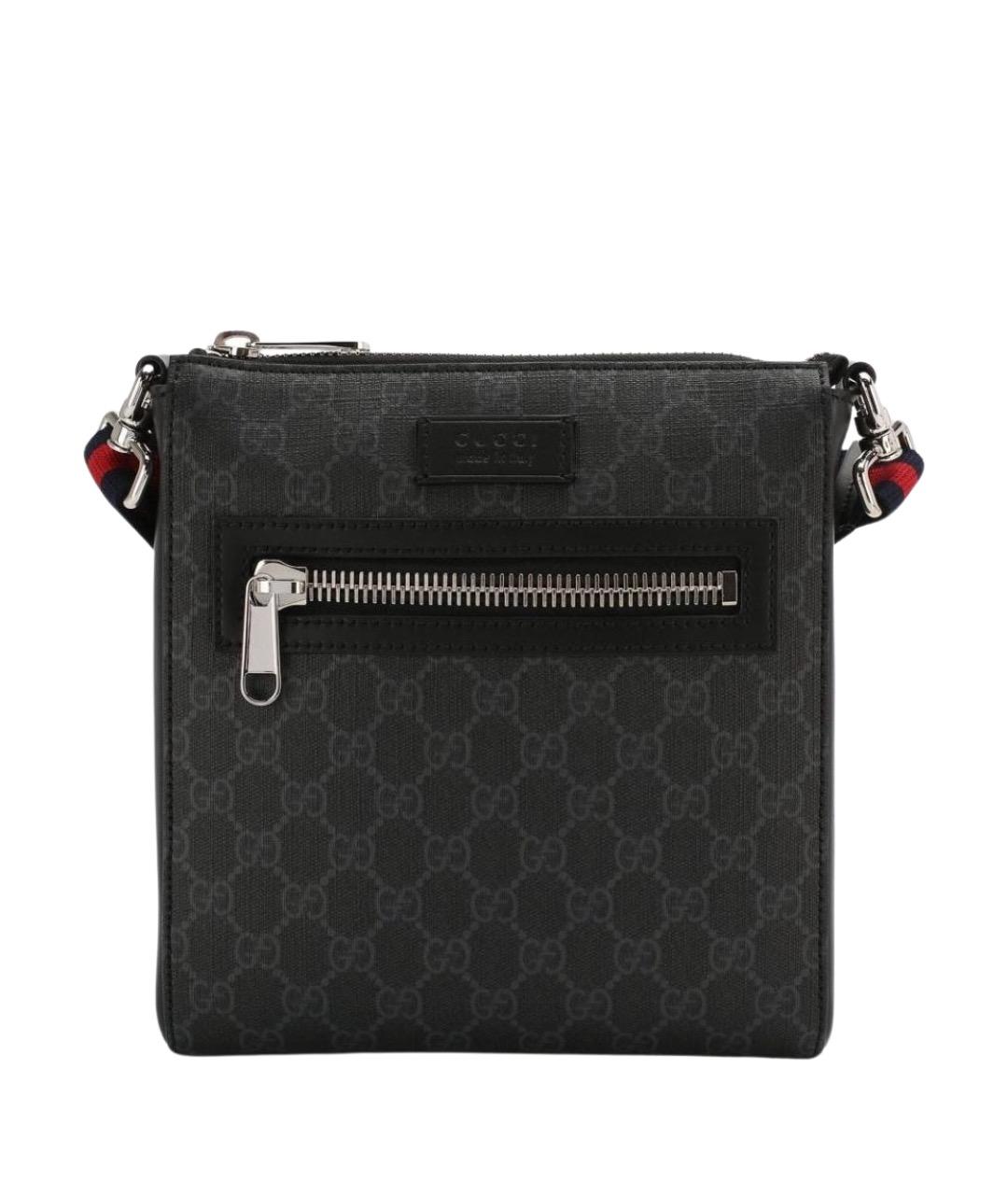 GUCCI Антрацитовая сумка на плечо, фото 1