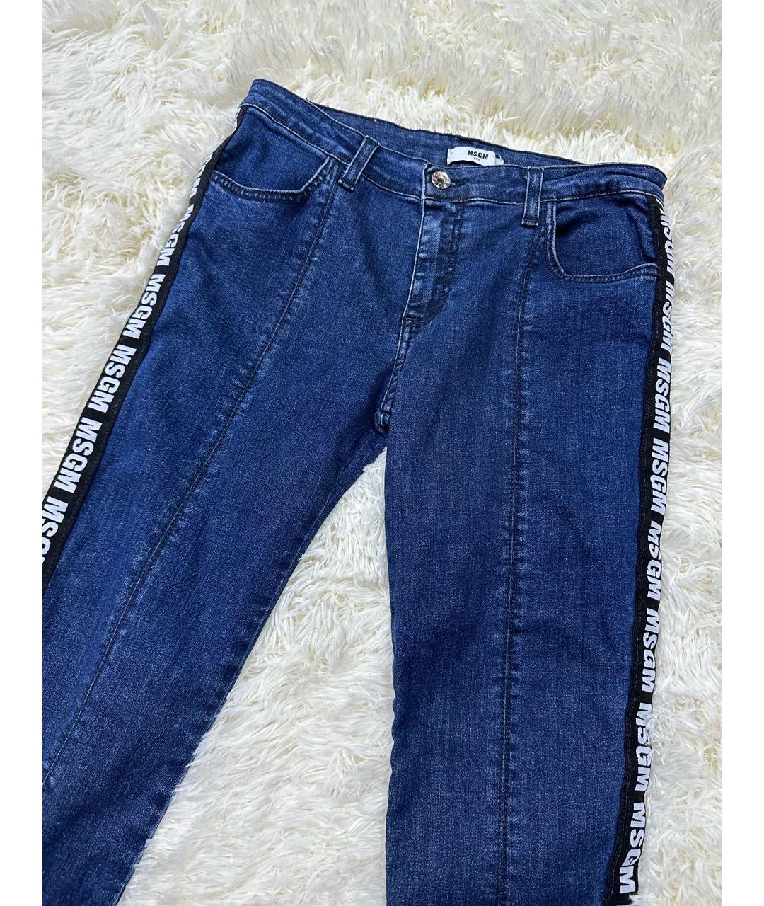MSGM Темно-синие деним детские джинсы, фото 2