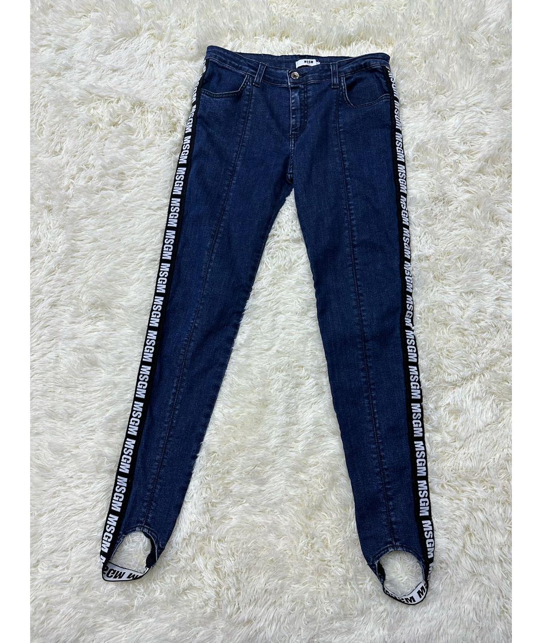 MSGM Темно-синие деним детские джинсы, фото 7