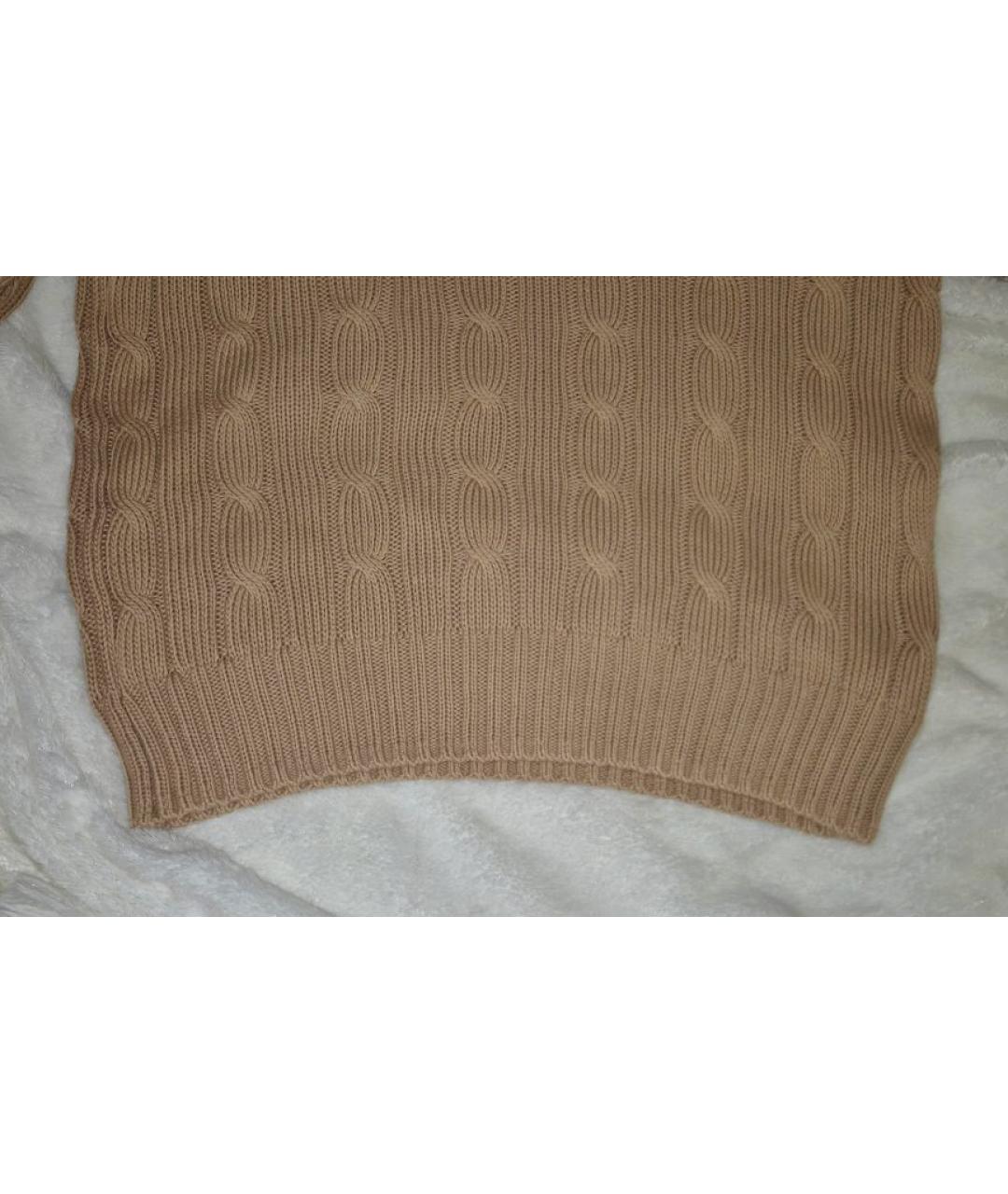 POLO RALPH LAUREN Бежевый хлопковый джемпер / свитер, фото 9