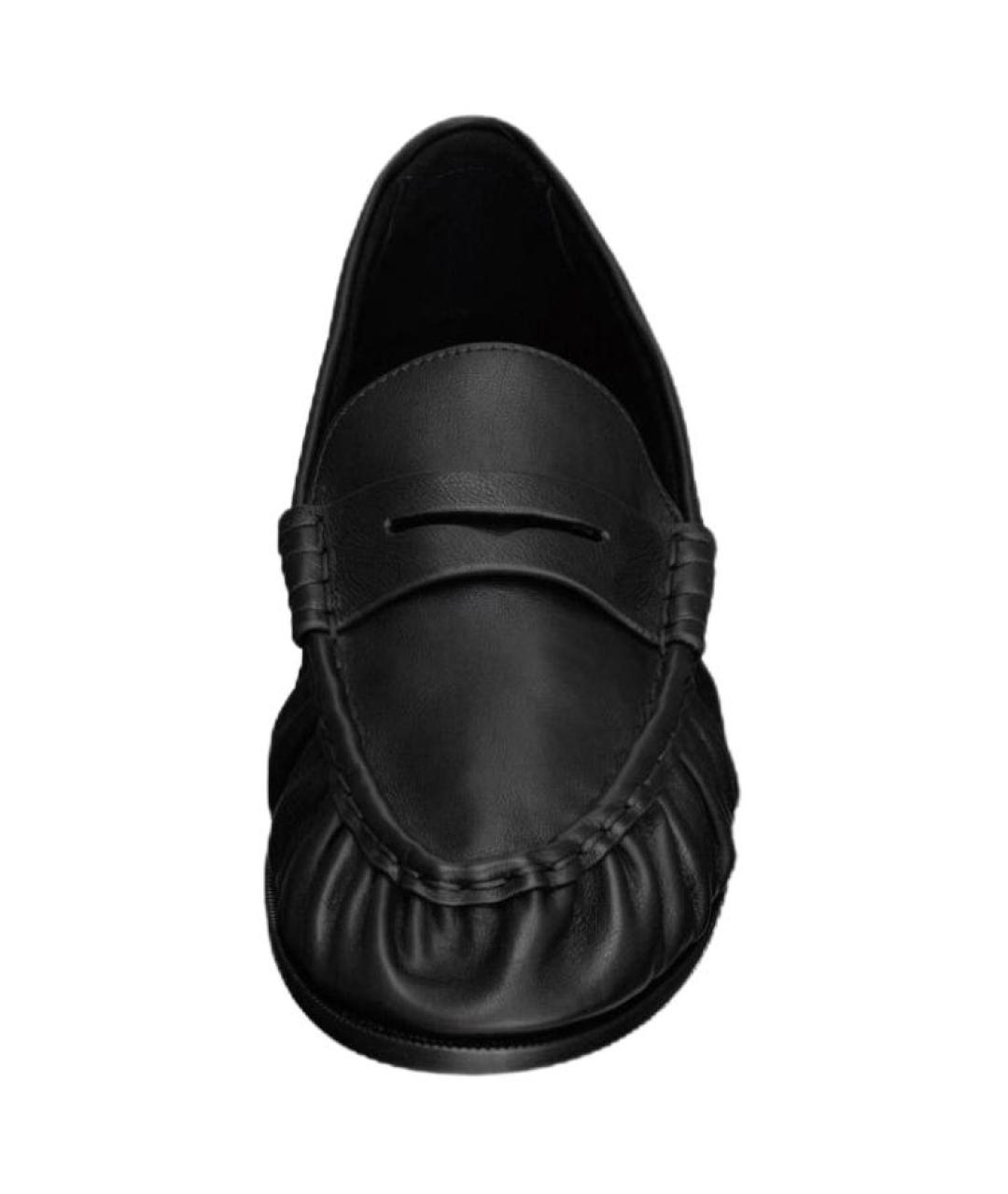 SAINT LAURENT Черные кожаные лоферы, фото 5