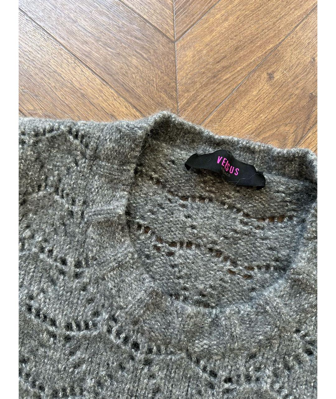VERSUS VERSACE Серый джемпер / свитер, фото 3