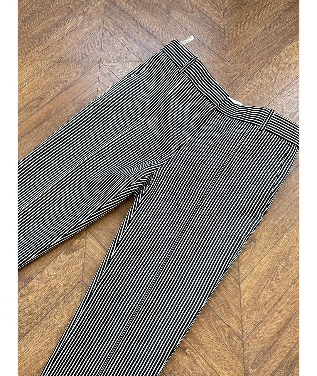 CELINE Мульти шелковые прямые брюки, фото 2