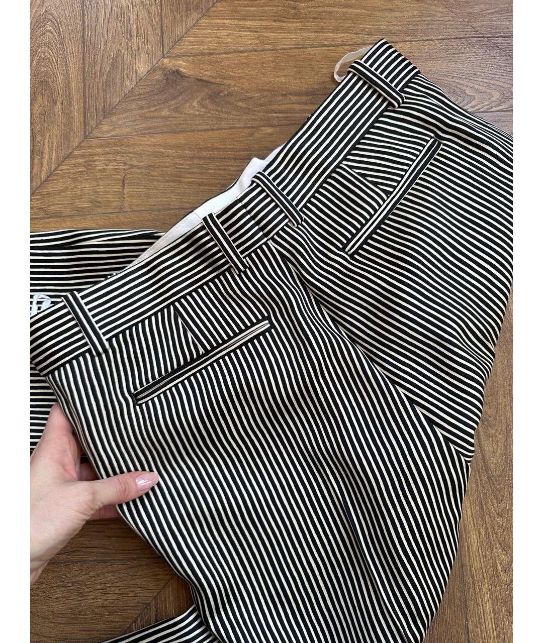 CELINE Мульти шелковые прямые брюки, фото 5