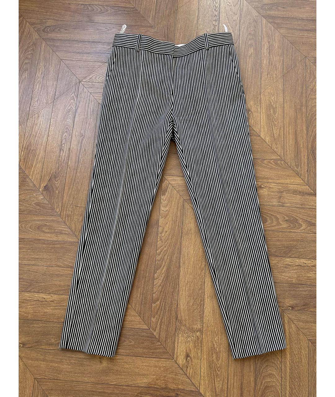 CELINE Мульти шелковые прямые брюки, фото 6