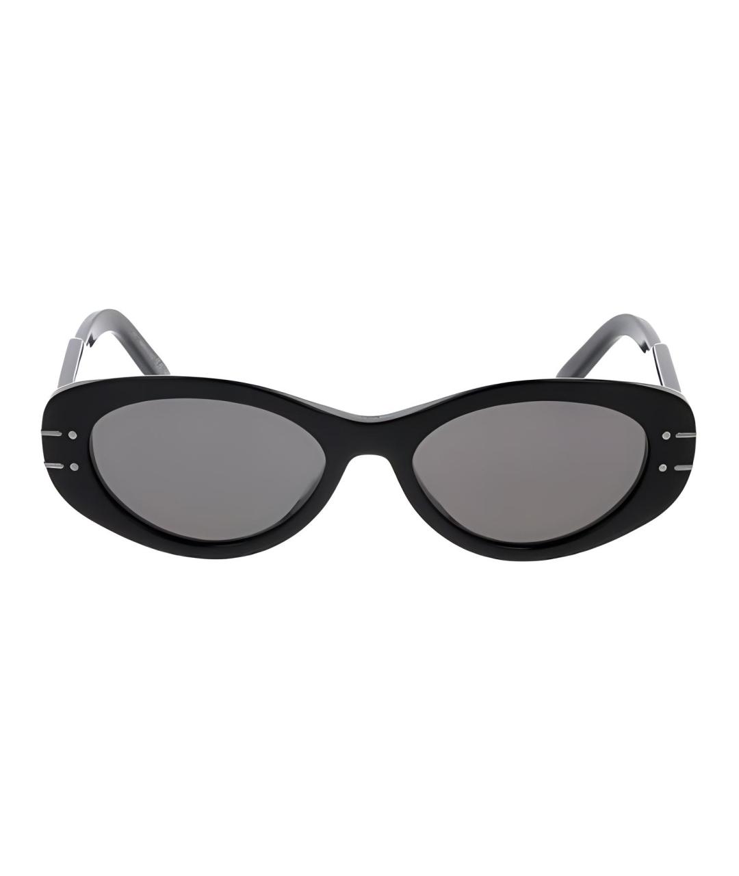 CHRISTIAN DIOR Черные пластиковые солнцезащитные очки, фото 3