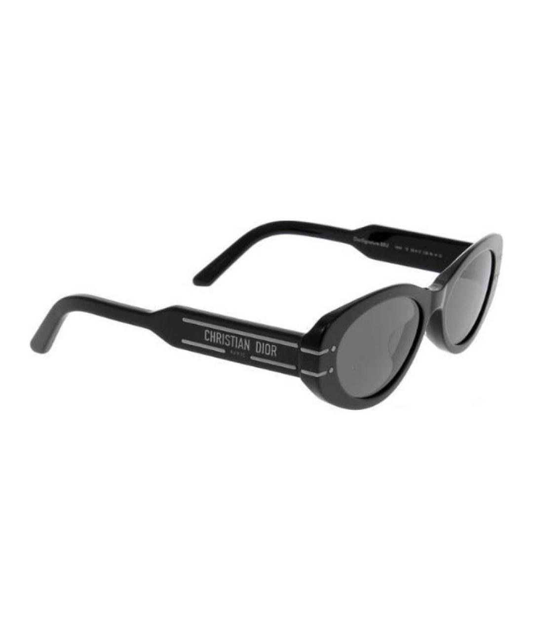 CHRISTIAN DIOR Черные пластиковые солнцезащитные очки, фото 2