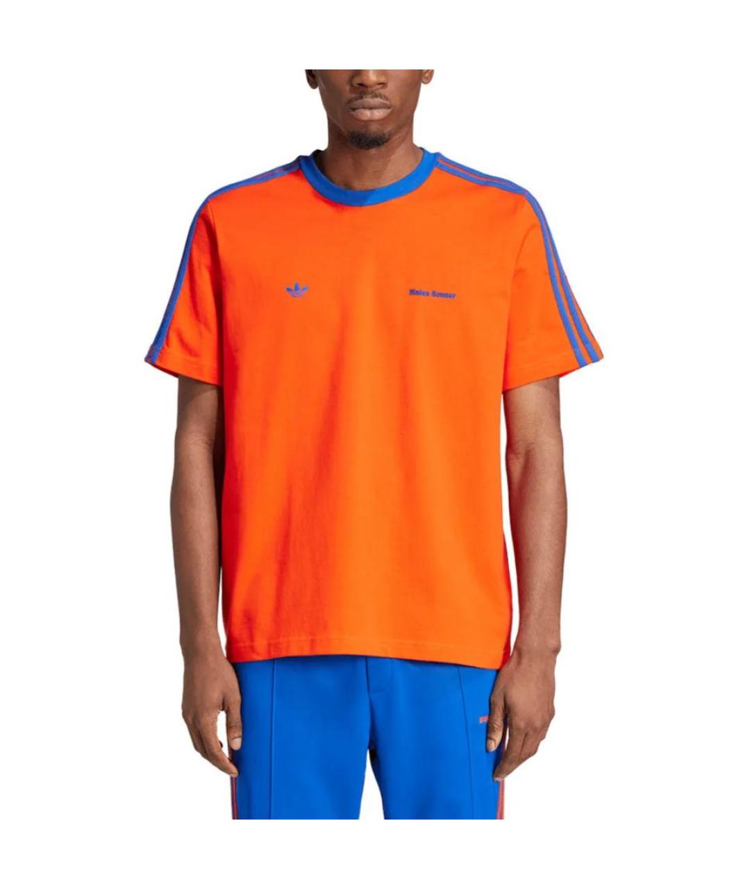 ADIDAS Оранжевая футболка, фото 2