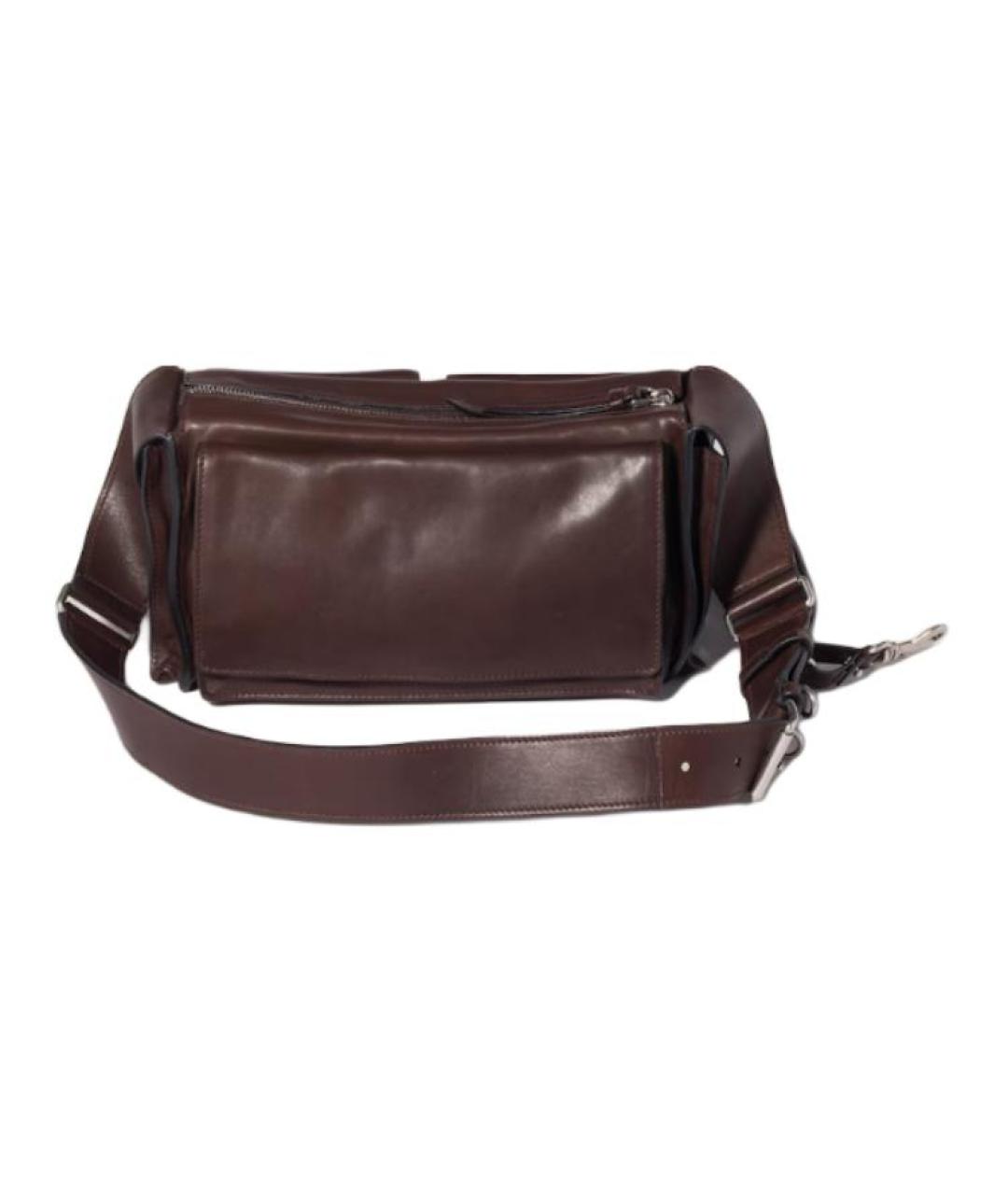 MIU MIU Бордовая кожаная сумка через плечо, фото 4