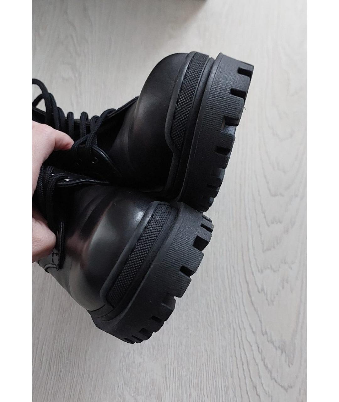 KARL LAGERFELD Черные кожаные ботинки, фото 7