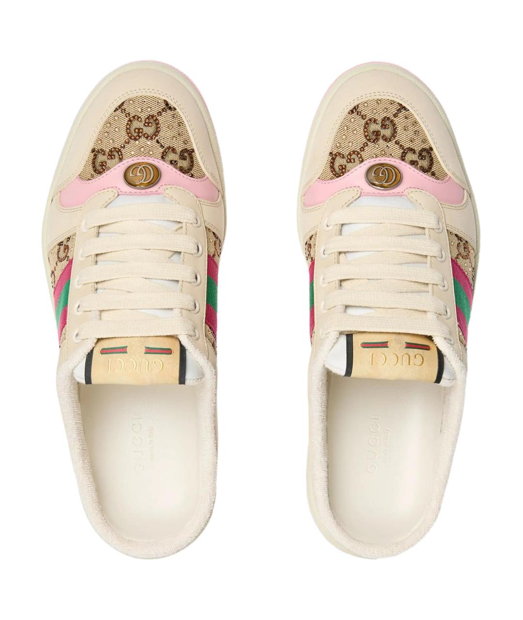 GUCCI Бежевые мюли, фото 4