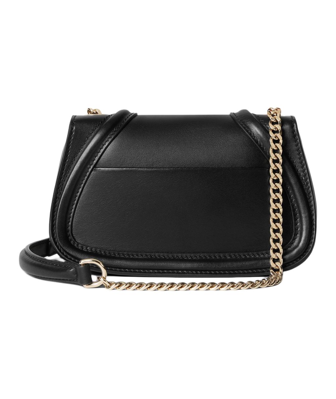 GUCCI Черная кожаная сумка через плечо, фото 4