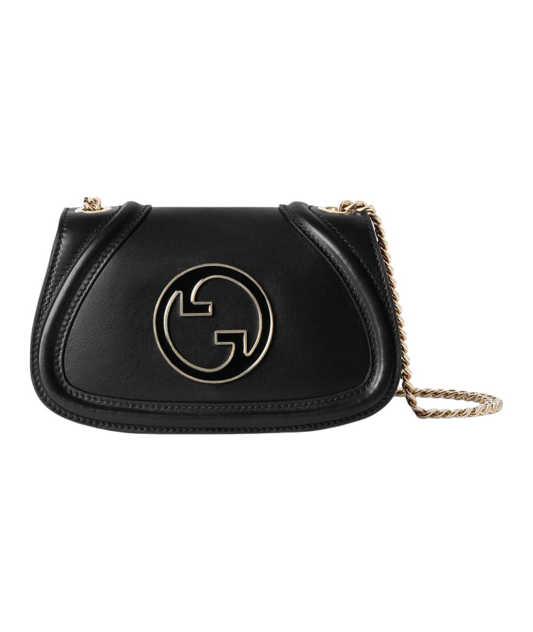 GUCCI Черная кожаная сумка через плечо, фото 1