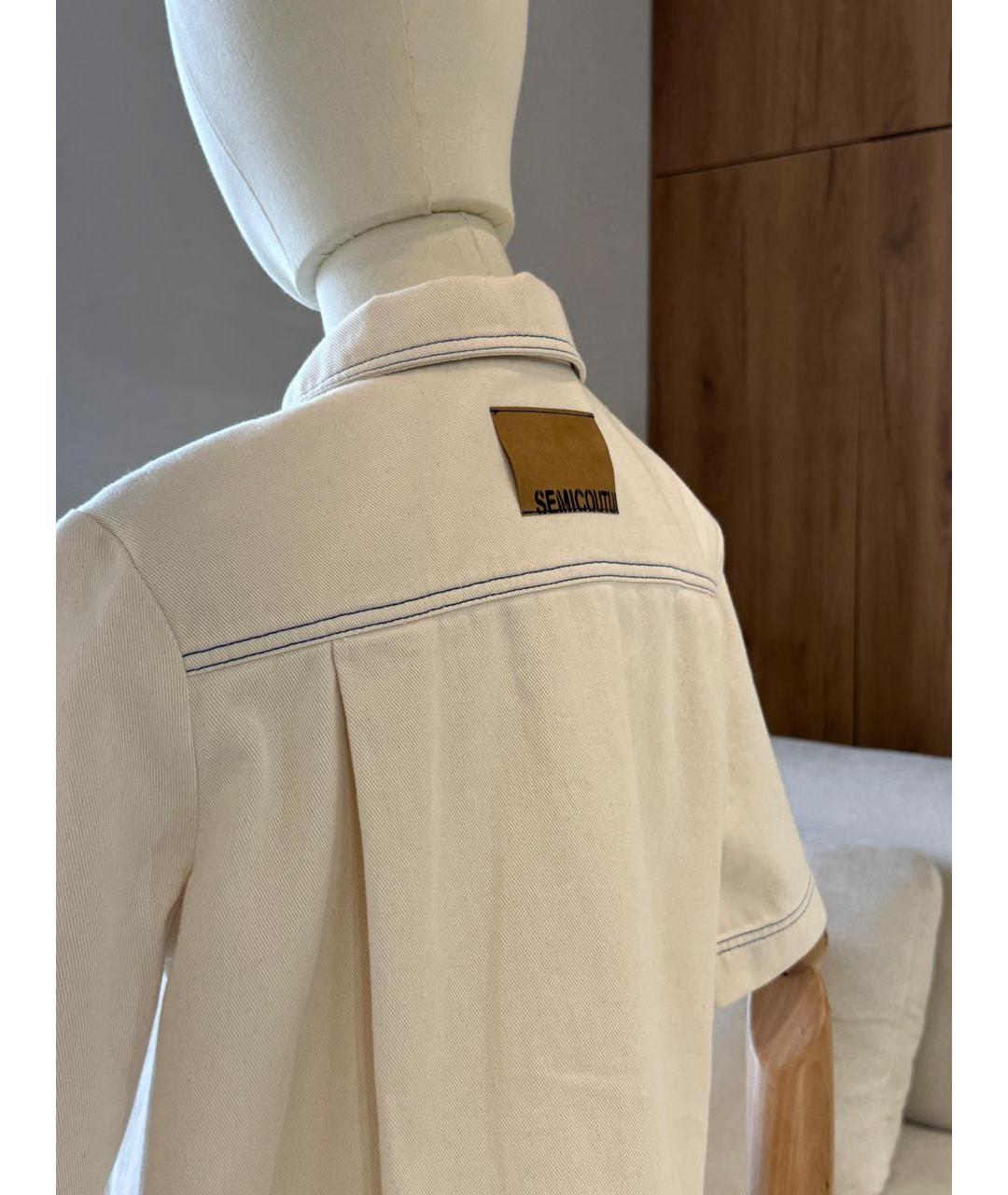 SEMICOUTURE Бежевое повседневное платье, фото 2