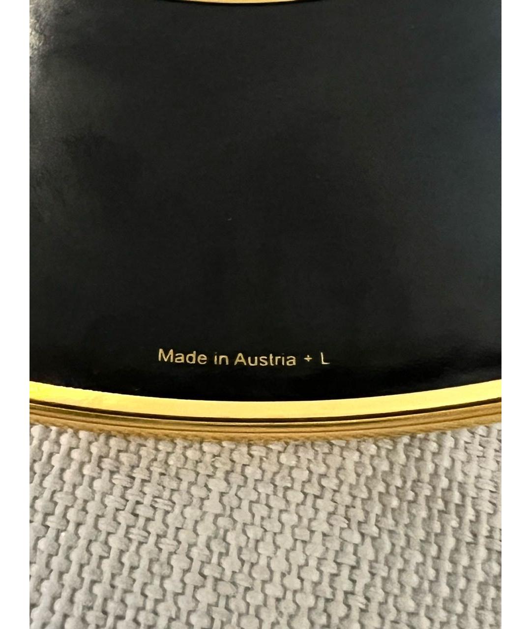 HERMES Бордовый металлический браслет, фото 5