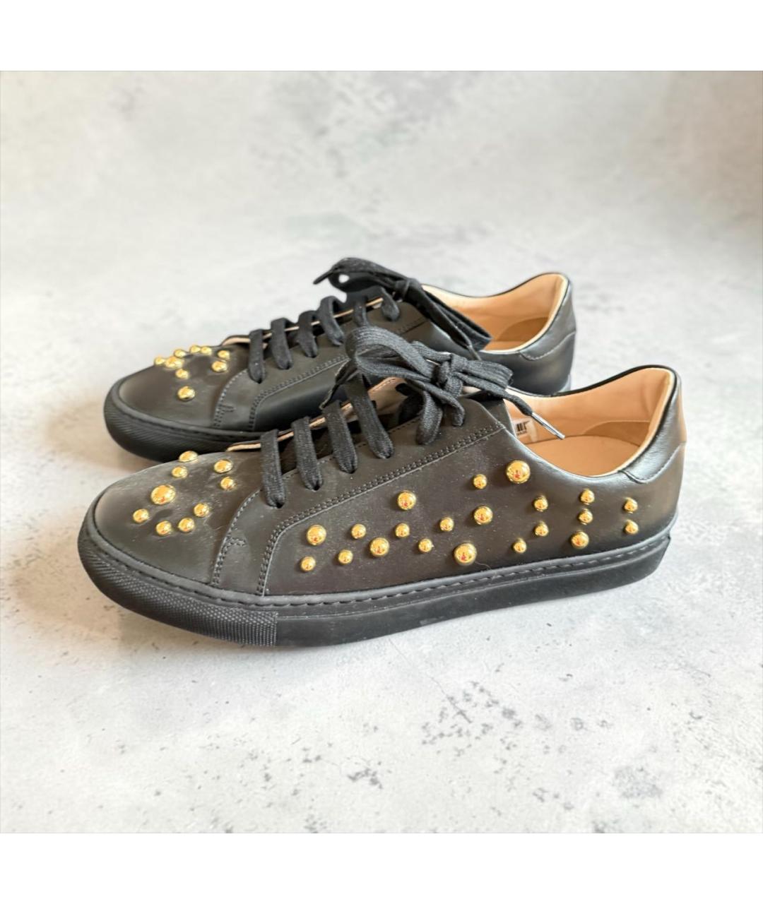 ESCADA Черные кожаные туфли, фото 2