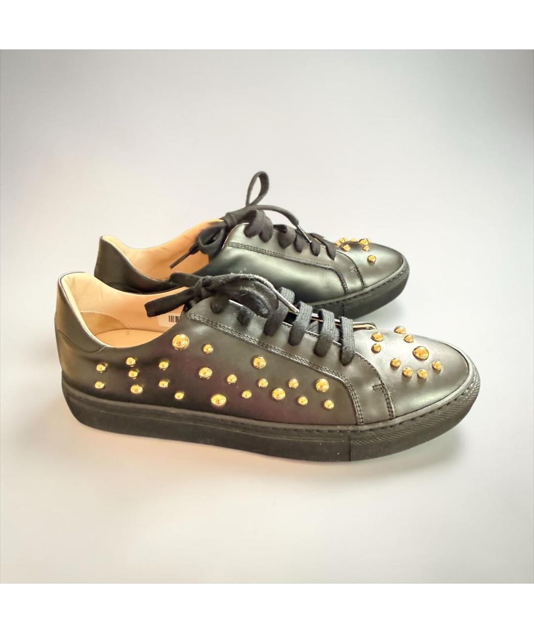 ESCADA Черные кожаные туфли, фото 9