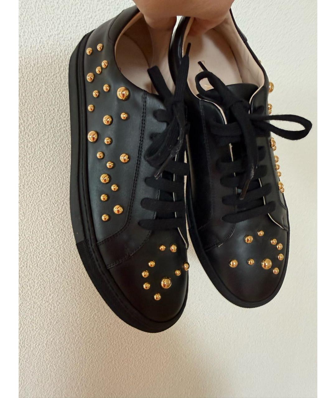 ESCADA Черные кожаные туфли, фото 4