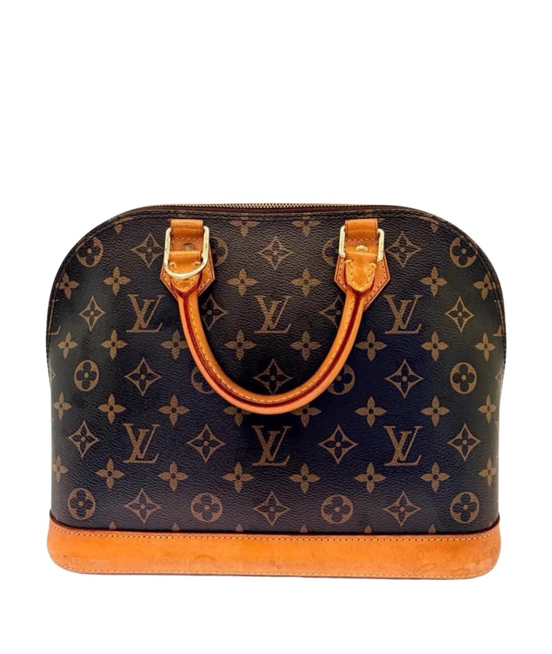 LOUIS VUITTON Коричневая сумка с короткими ручками, фото 1