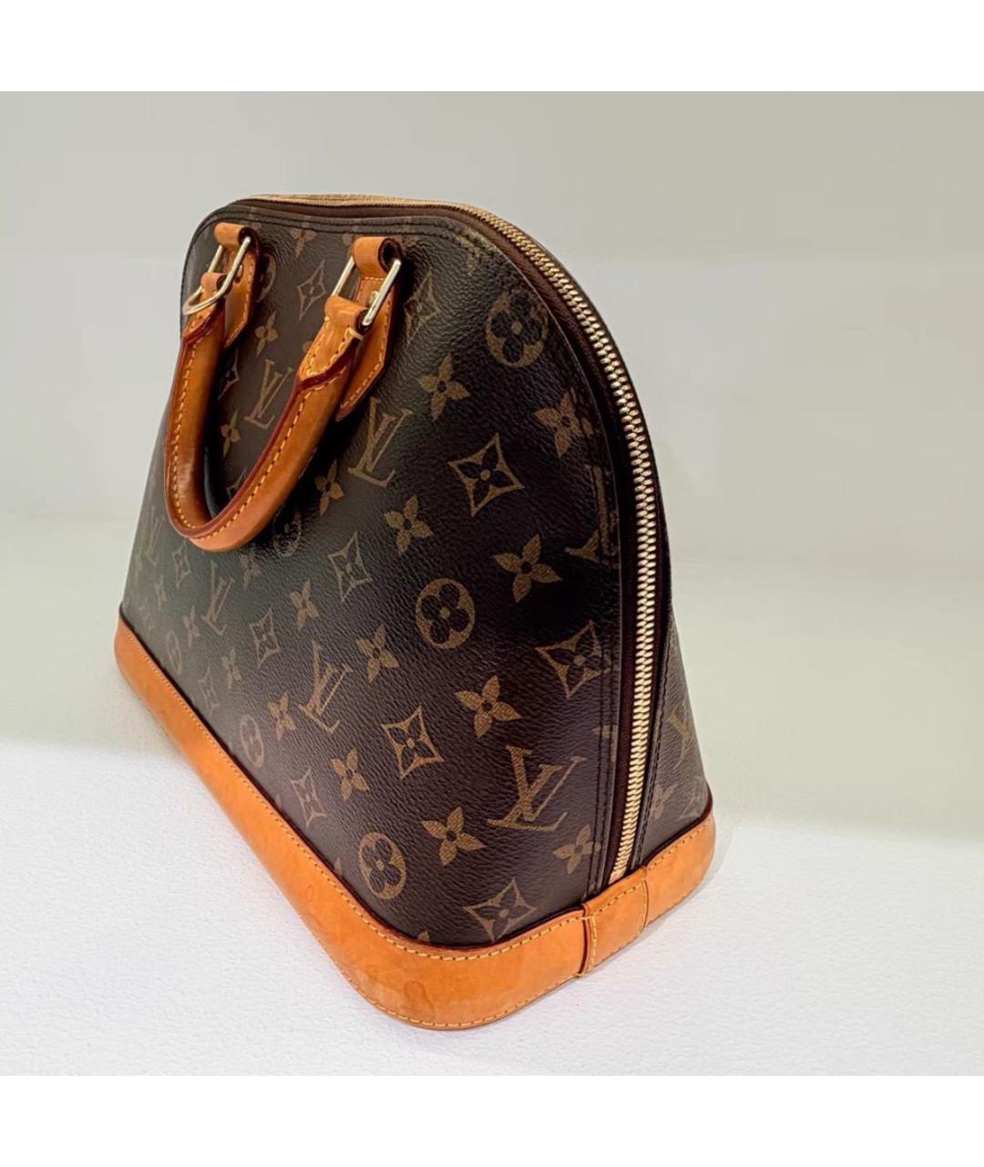 LOUIS VUITTON Коричневая сумка с короткими ручками, фото 5