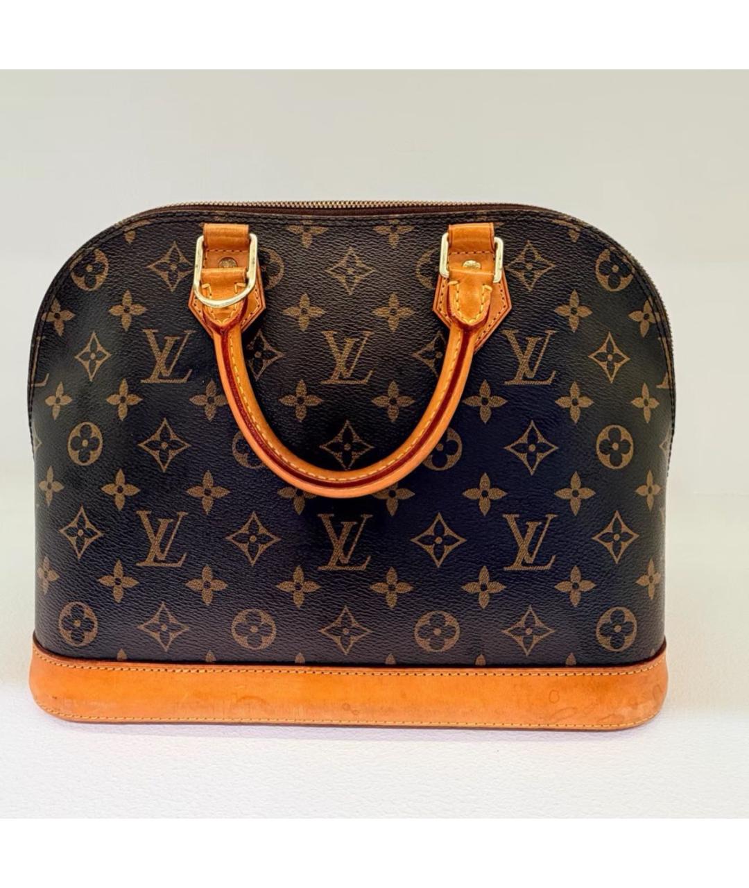 LOUIS VUITTON Коричневая сумка с короткими ручками, фото 2