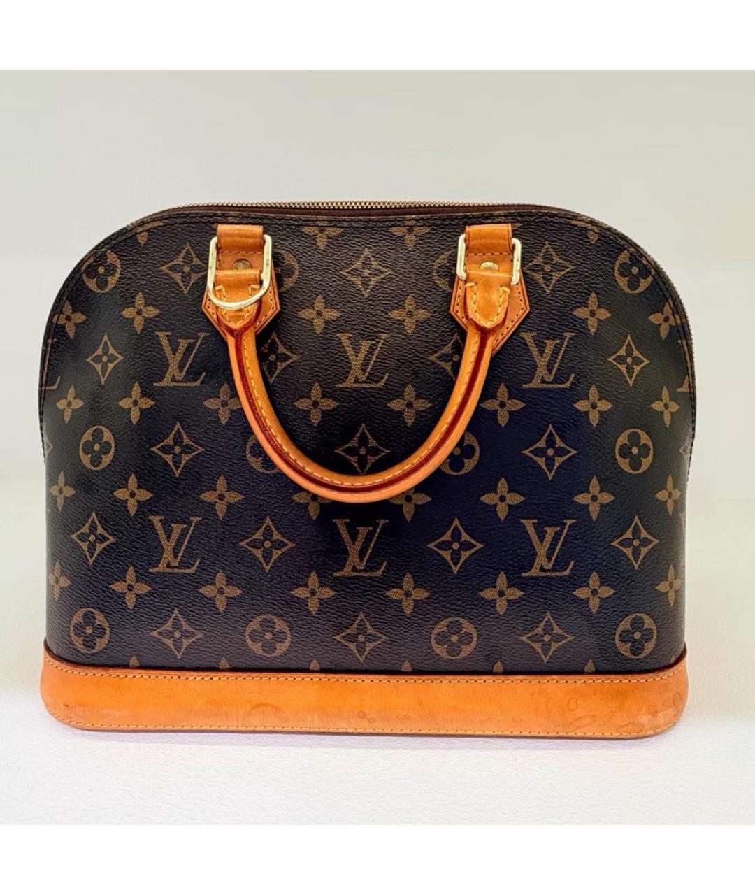 LOUIS VUITTON Коричневая сумка с короткими ручками, фото 7