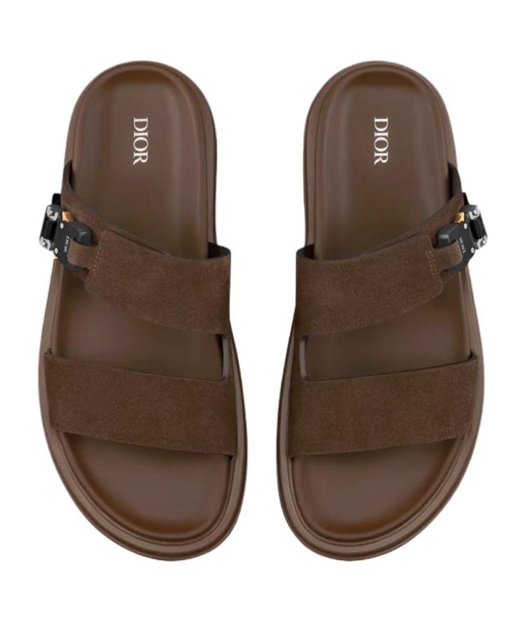 CHRISTIAN DIOR Коричневые сандалии, фото 4