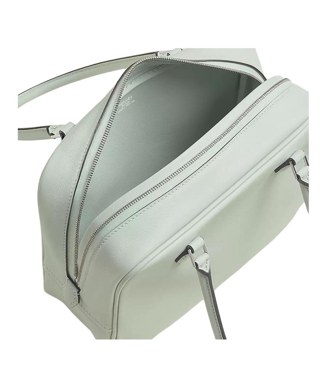 HERMES Салатовая кожаная сумка через плечо, фото 3