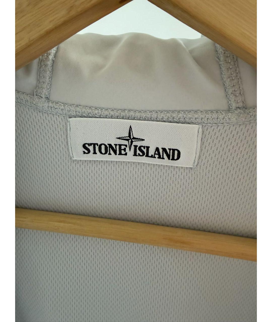 STONE ISLAND Белая полиэстеровая куртка, фото 3