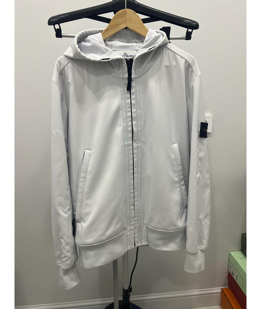 STONE ISLAND Белая полиэстеровая куртка, фото 9