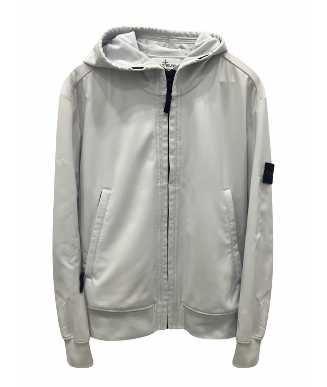 STONE ISLAND Белая полиэстеровая куртка, фото 1